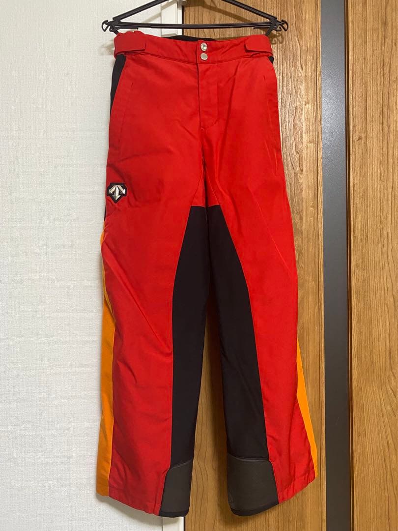 Nordica チームスキーウェア （デサントSサイズ赤/オレンジ/黒）