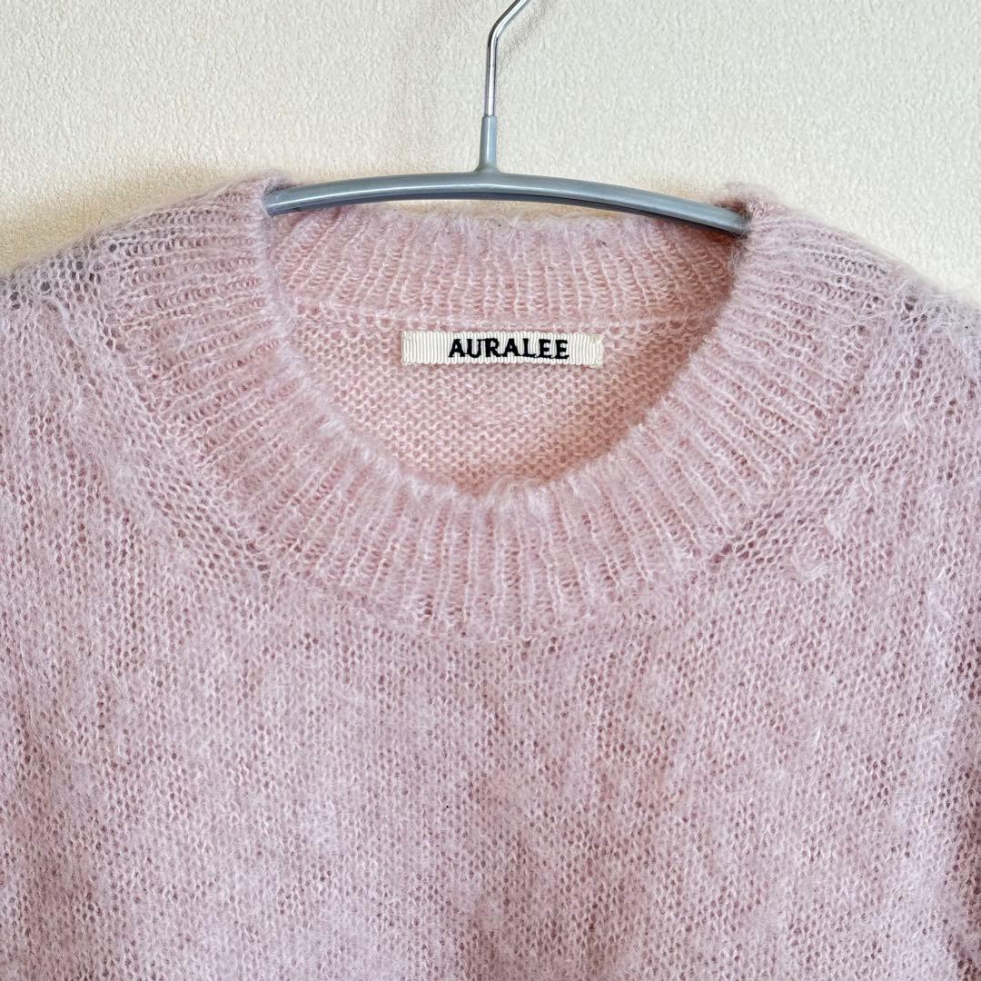 トップス AURALEE BRUSHED SUPER KID MOHAIR KNIT 4