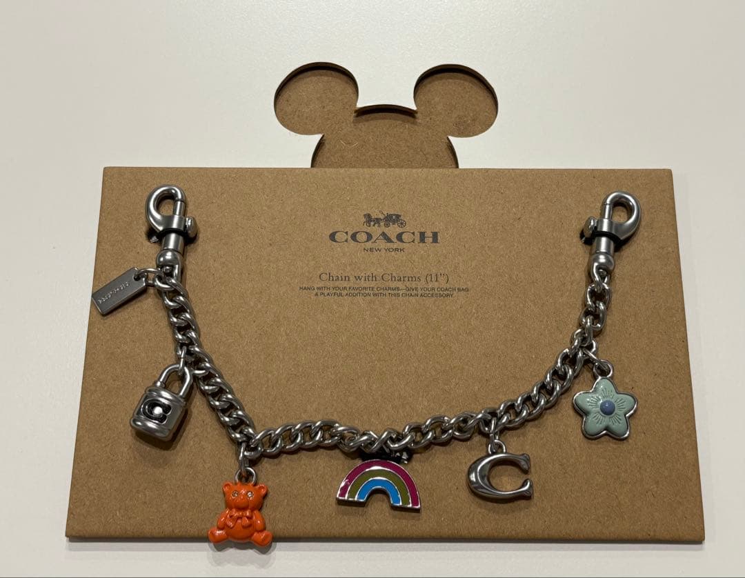 coach シルバー スワッガー チェーン・チャーム　CW662