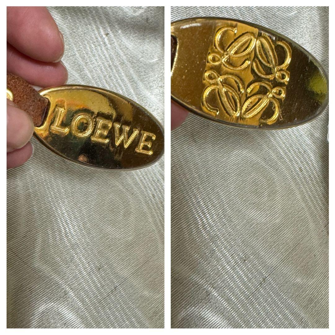 LOEWE アナグラム柄 ナイロンキャンバス ミニショルダーバッグ ポシェット