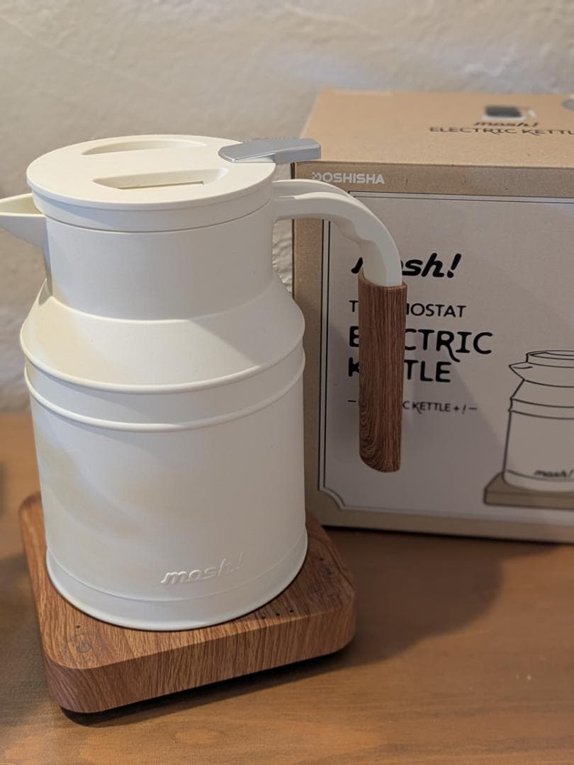 mosh! 電気ケトル ホワイト