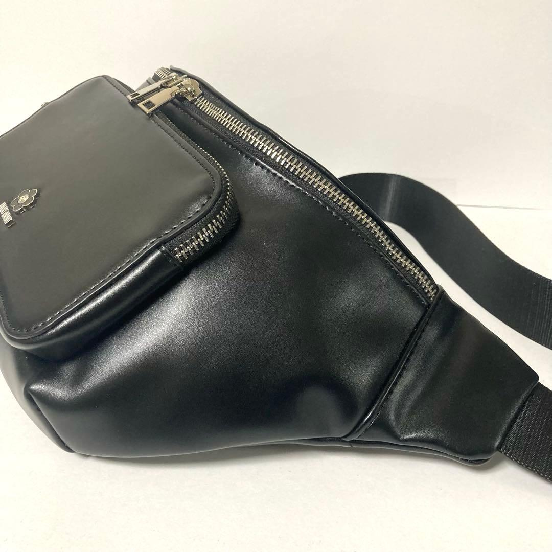 未使用級❗️ マリークワント　エポビジューデイジーボディバッグ　ブラック　黒