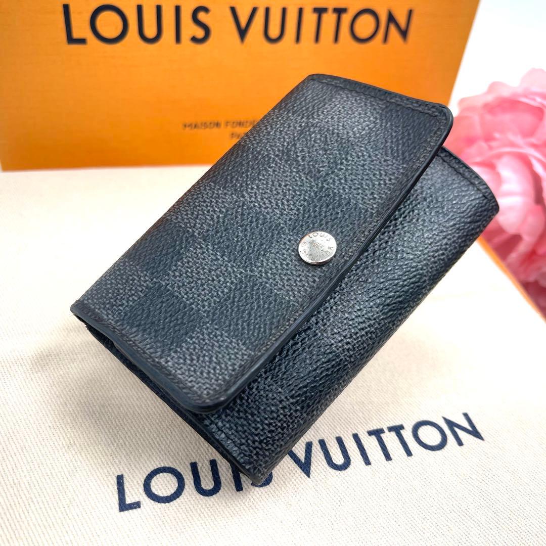 ＜良品＞　ルイヴィトン ダミエ グラフィフィット　キーケース　6連 　852