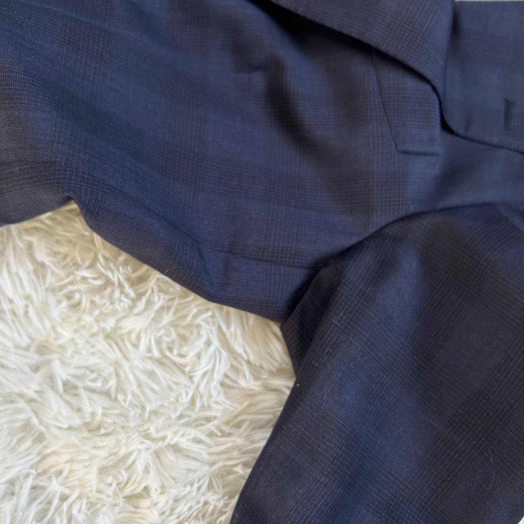 Errico Formicola シルク　モヘヤ　スーツ　ネイビー