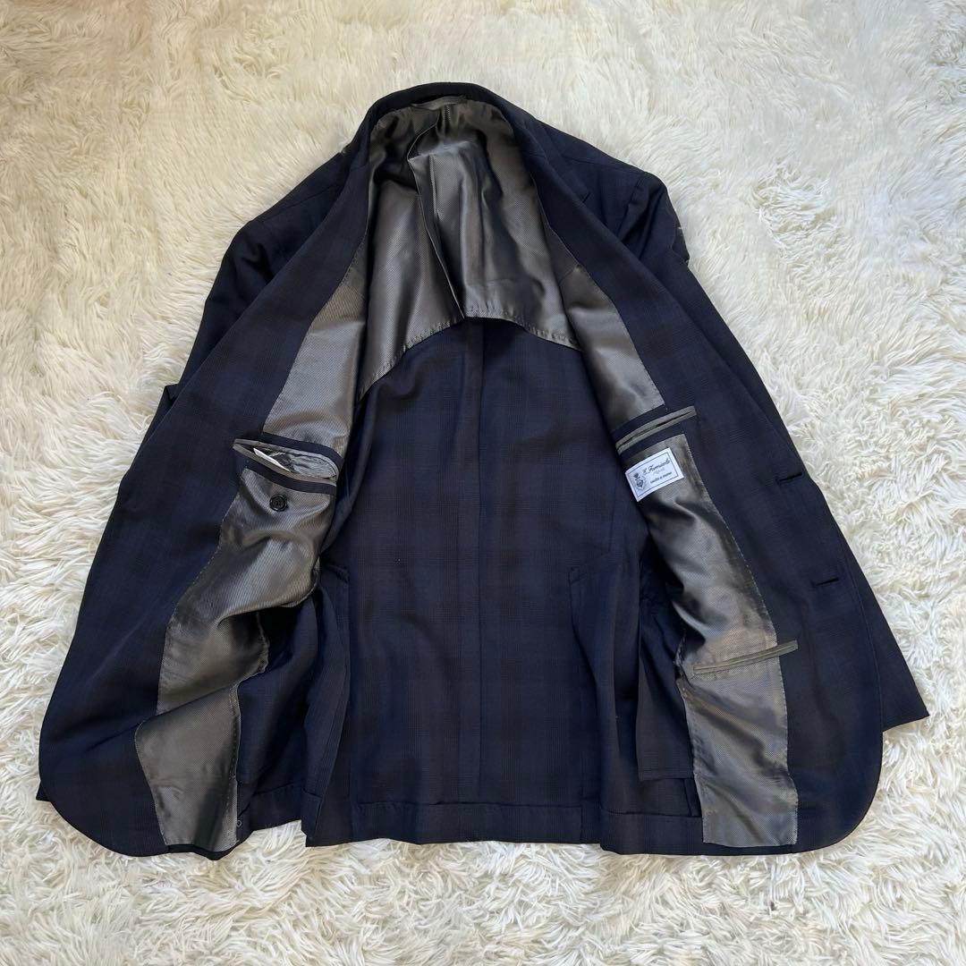 Errico Formicola シルク　モヘヤ　スーツ　ネイビー