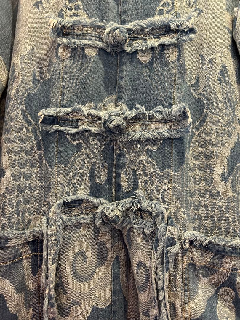 【一回のみ着用】2024年 ヴィヴィアンタム デニムチャイナジャケット【レア品】