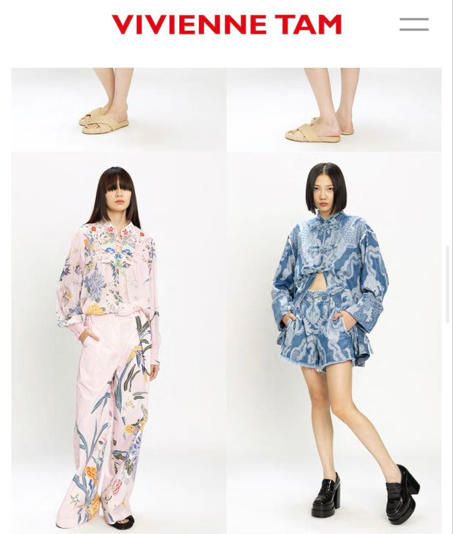 【一回のみ着用】2024年 ヴィヴィアンタム デニムチャイナジャケット【レア品】