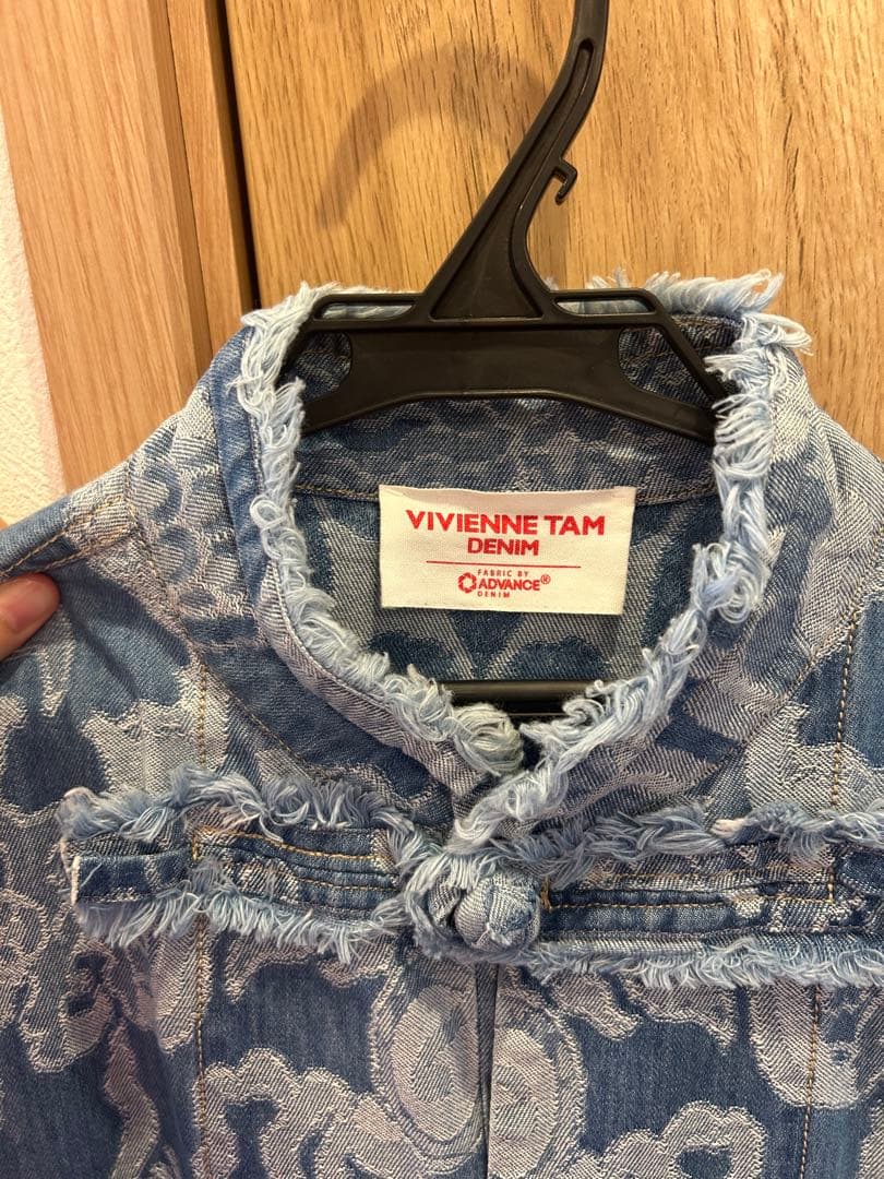 【一回のみ着用】2024年 ヴィヴィアンタム デニムチャイナジャケット【レア品】