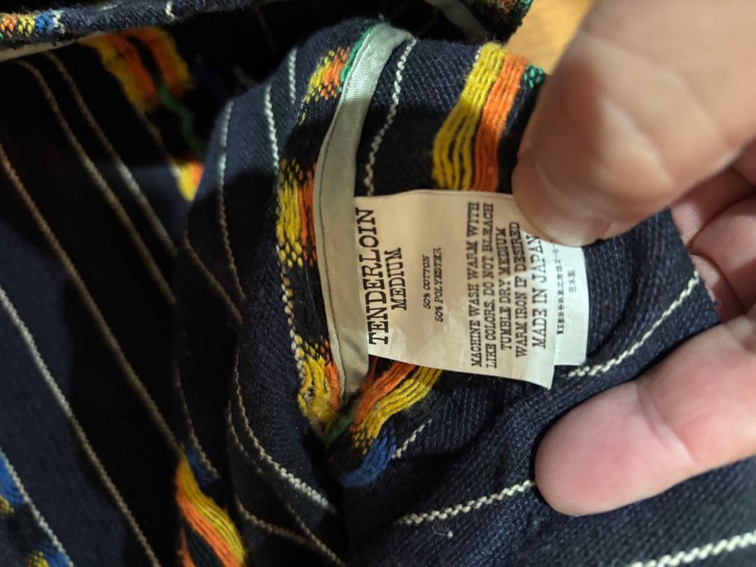 美品 テンダーロイン グアテマラ T-GTM JKT ネイビー ネイティブ M