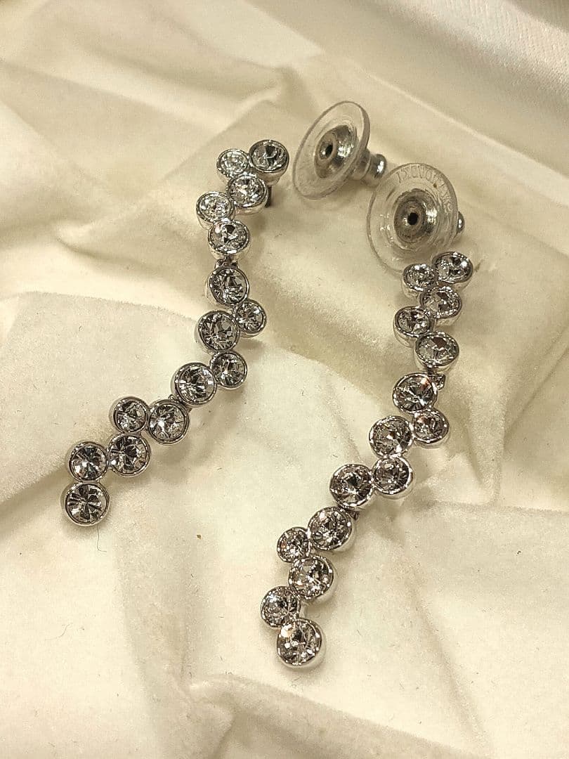 極美品　スワロフスキー Fidelity ネックレス ピアスセット　シルバー