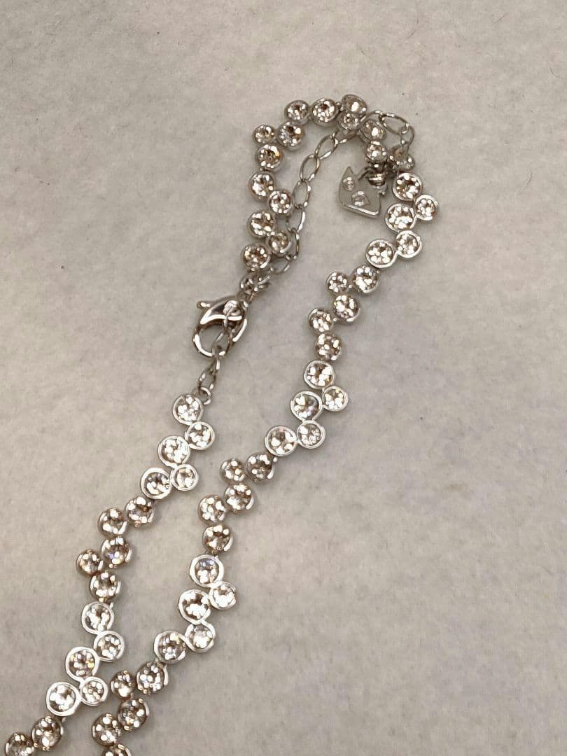 極美品　スワロフスキー Fidelity ネックレス ピアスセット　シルバー