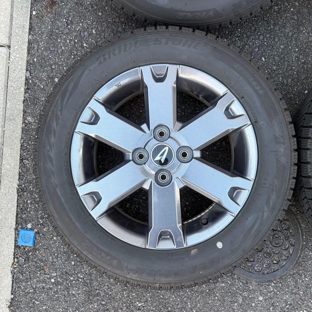 【美品】ダイハツ タフト ダーククロム純正ホイール＋スタッドレスタイヤ