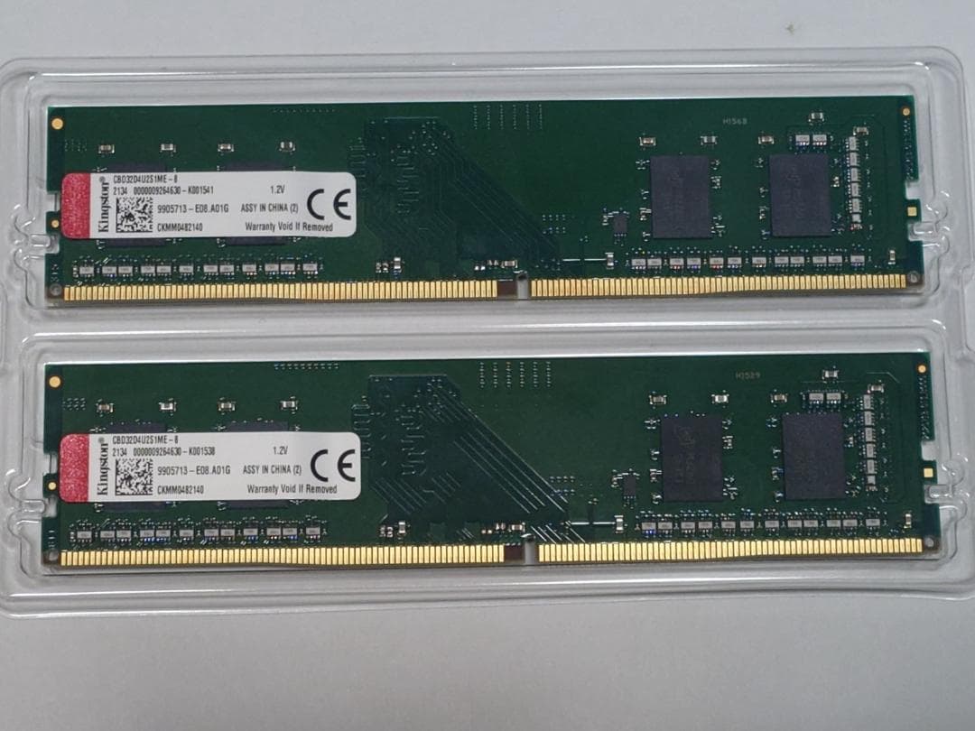 Kingston DDR4-3200 8GB×2（計16GB） 動作確認済