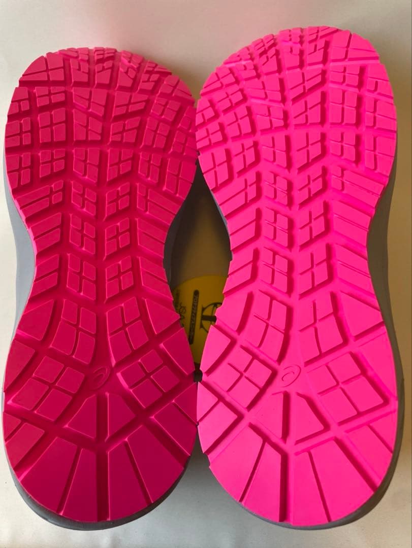asics 安全靴 グレー/ピンク
