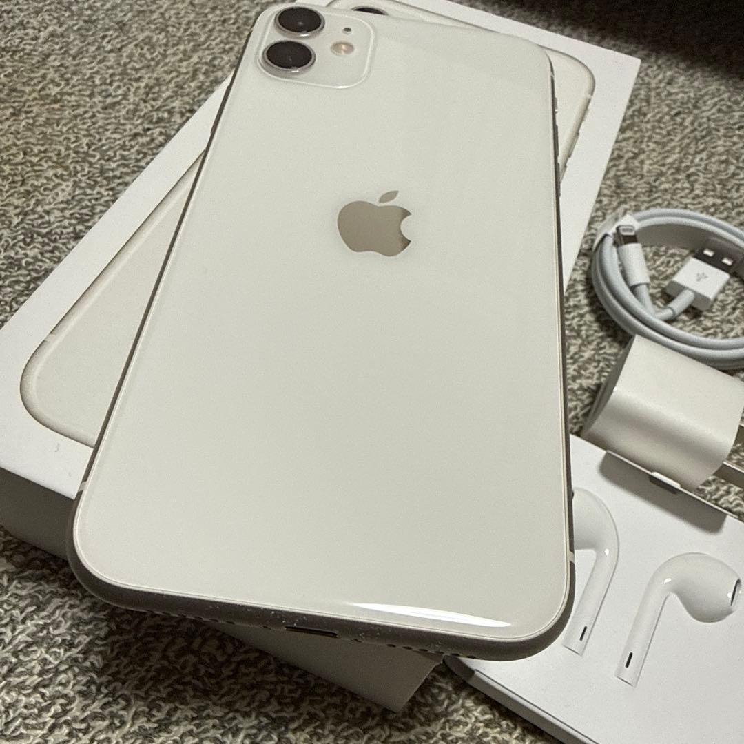 iPhone11 128GB ホワイト MWM22J/A simフリー