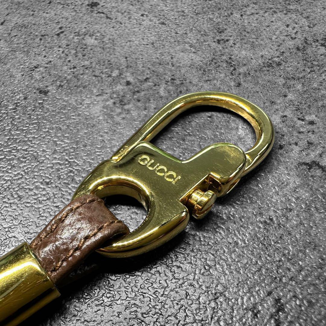 希少✨ OLD GUCCI Horsebit logo keychain
