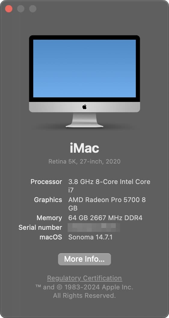 [値下]Intel iMac Retina5K 27inch 2020上位モデル