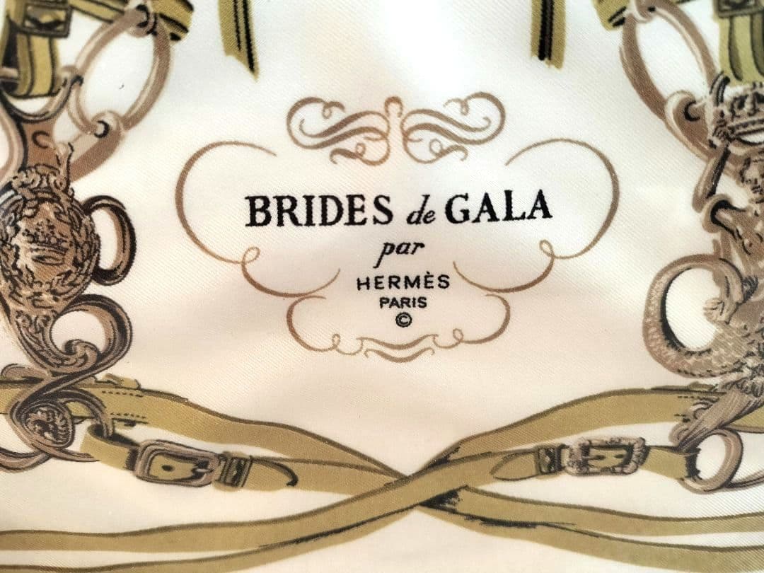 【もっちゃん】HERMES スカーフ ブリッドドゥガラ　額装　インテリア