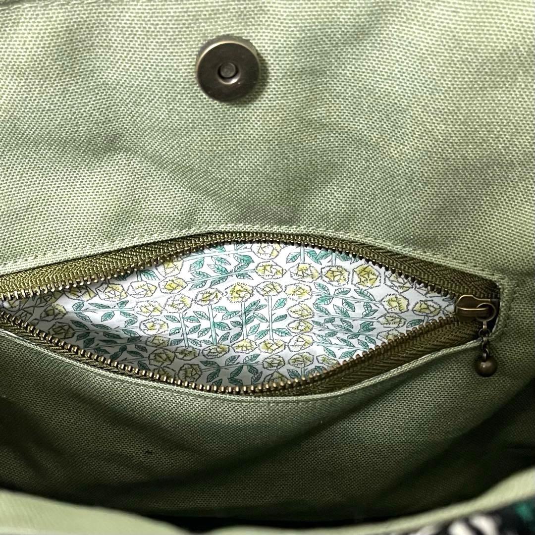 ミナペルホネン　ハンドメイドバッグ　楕円底ショルダーバッグ