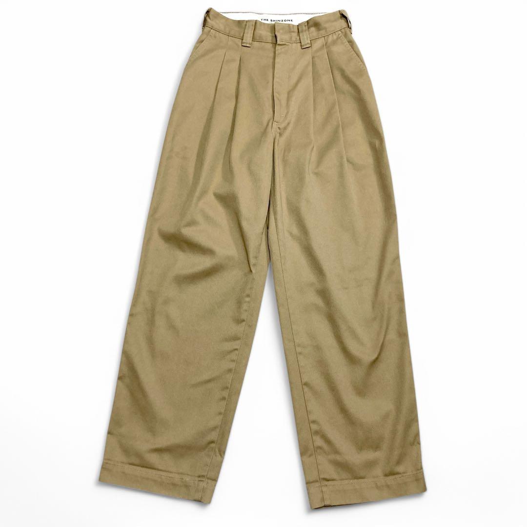 【限定】THE SHINZONE Bshop別注 トムボーイパンツ ベージュ34