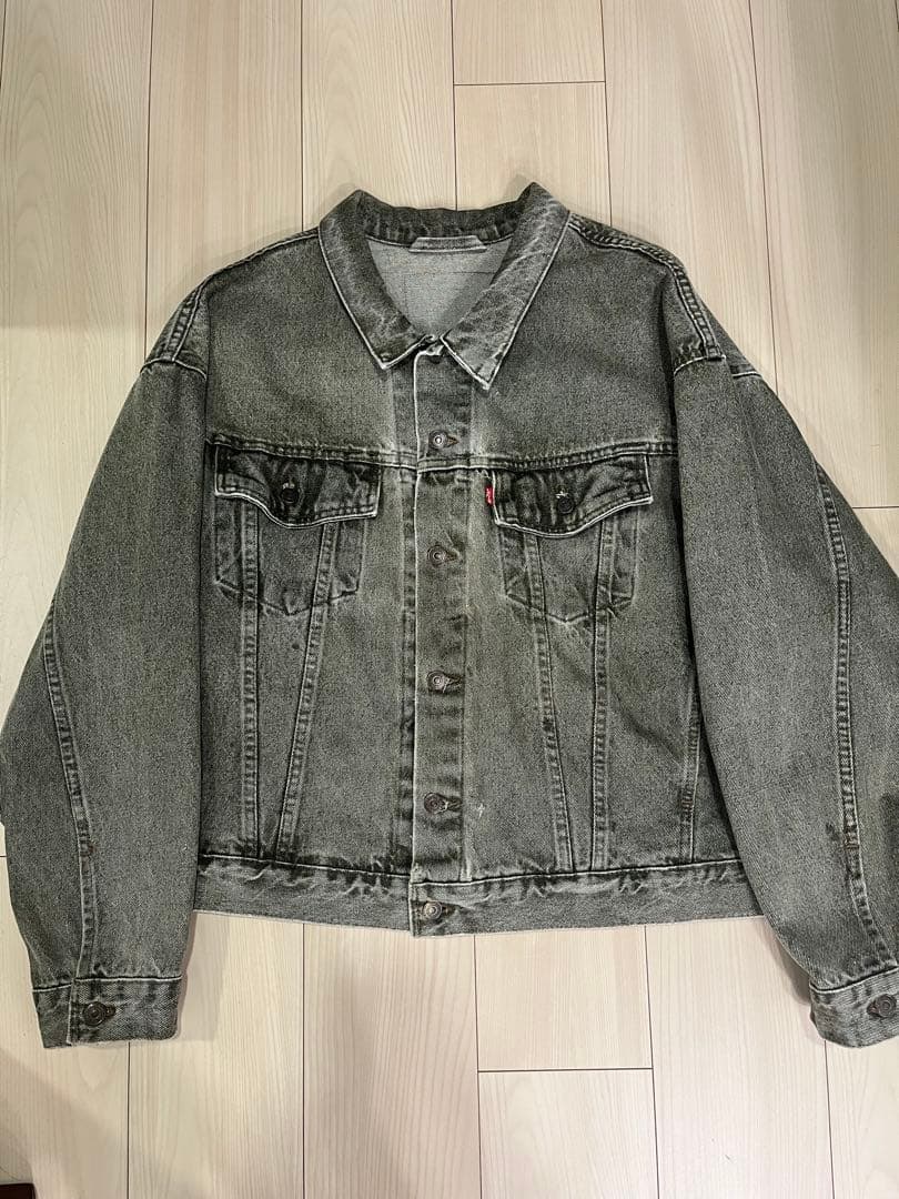 Levi's ブラック デニムジャケット 70598 先染め アメリカ製