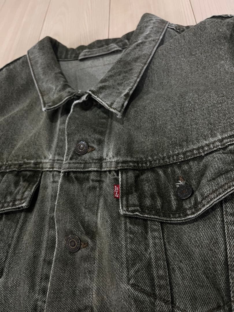 Levi's ブラック デニムジャケット 70598 先染め アメリカ製