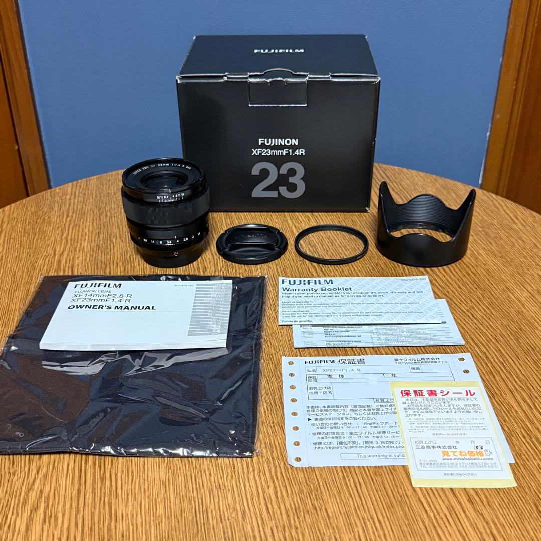 【美品・箱あり】富士フイルム XF23mmF1.4 R（保護フィルター付）