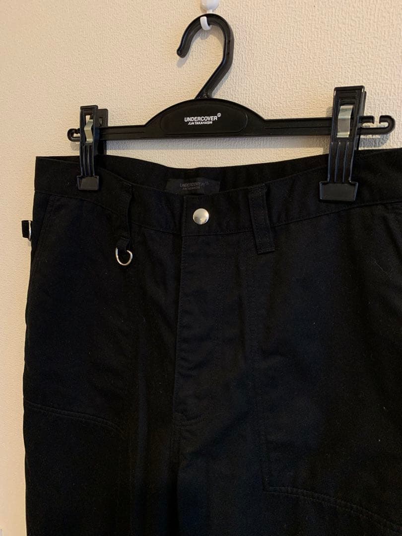 UNDERCOVER 20SS/コットンカツラギフライトパンツ ブラック