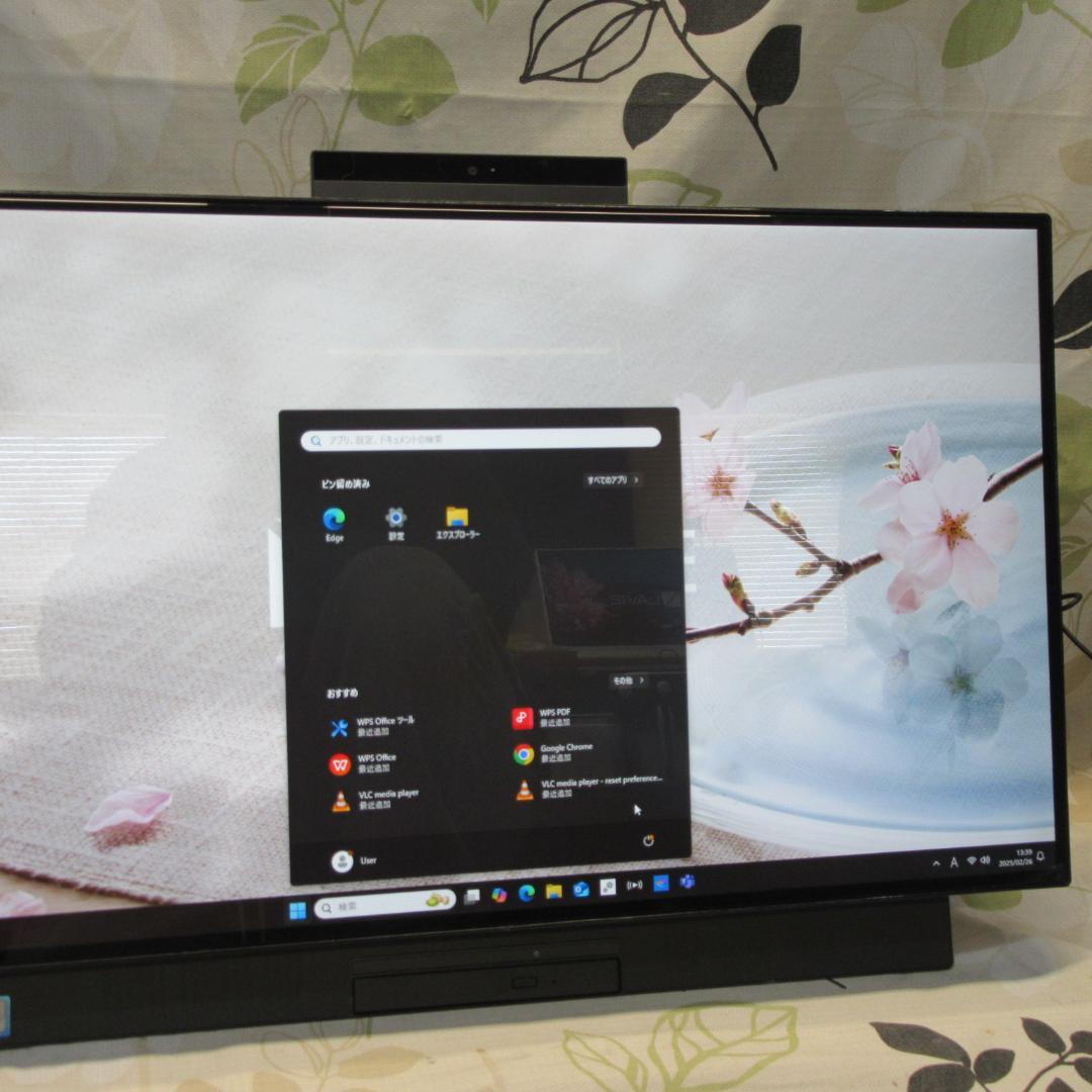 超大画面27インチWin11公式対応8世代Corei7/メ16/SSD+HDD