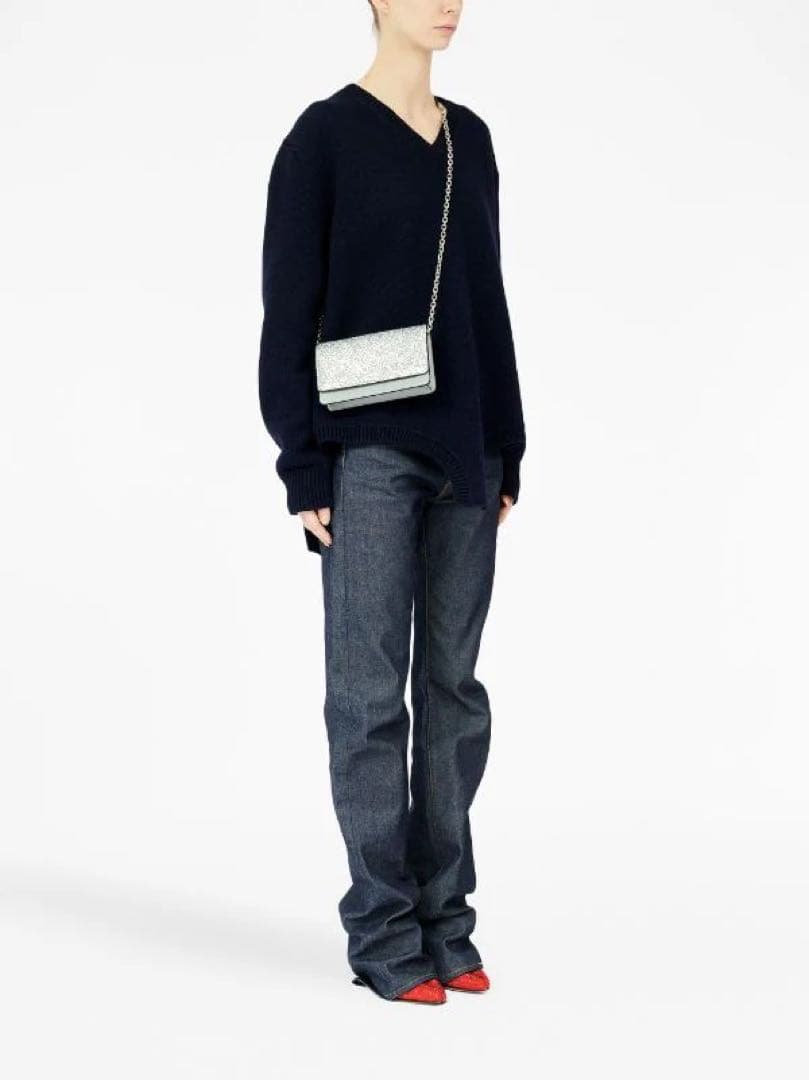 【美品】maison margiela マルジェラ　シルバーチェーンウォレット