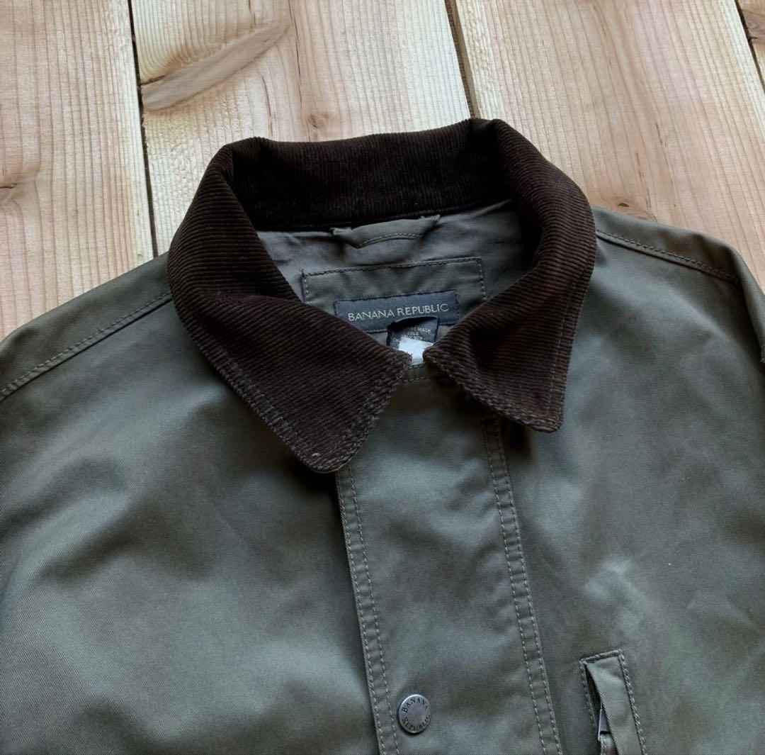 BANANA REPUBLIC 90年代　カバーオールジャケット　カーキグリーン