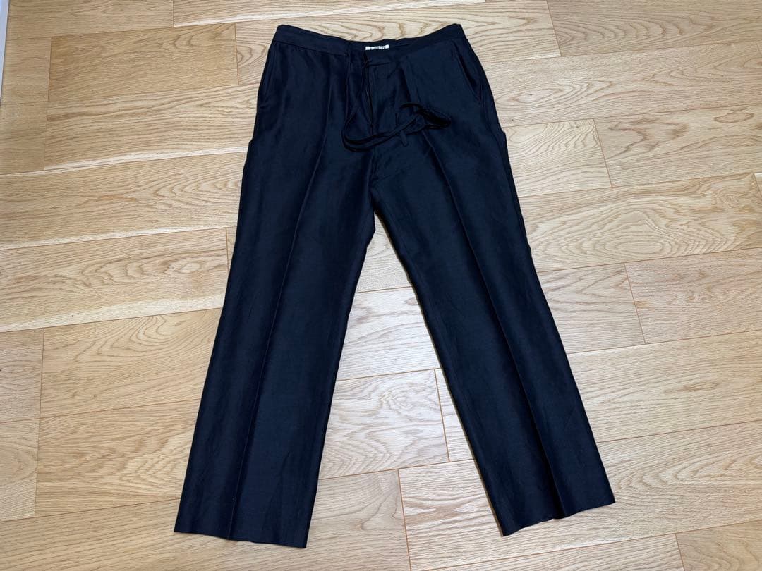 AURALEE シルクリネン ドビースラックス