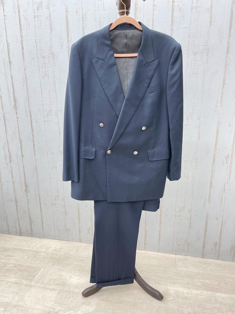 バーバリー プレステージコレクション セットアップ ネイビー サイドベンツ