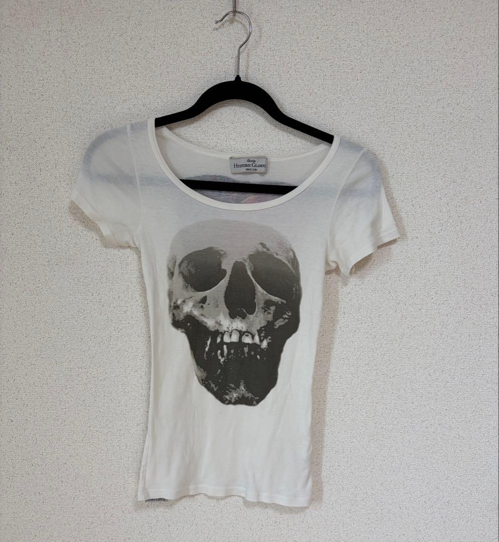 HYSTERIC GLAMOUR 半袖Tシャツ スカル ストロベリー
