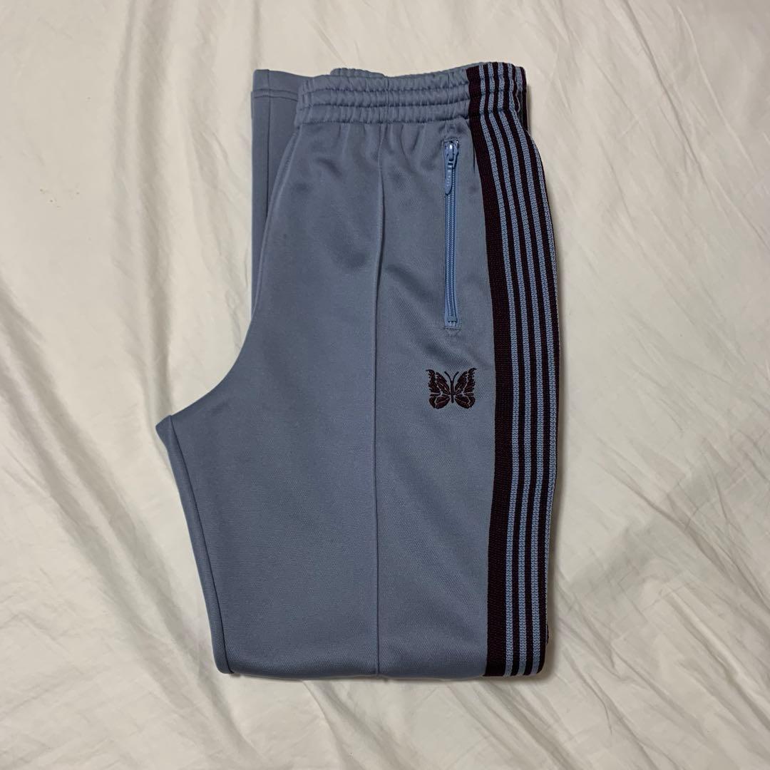 正規品 22ss Needlesトラックフレアパンツ ジャージ サックスブルー