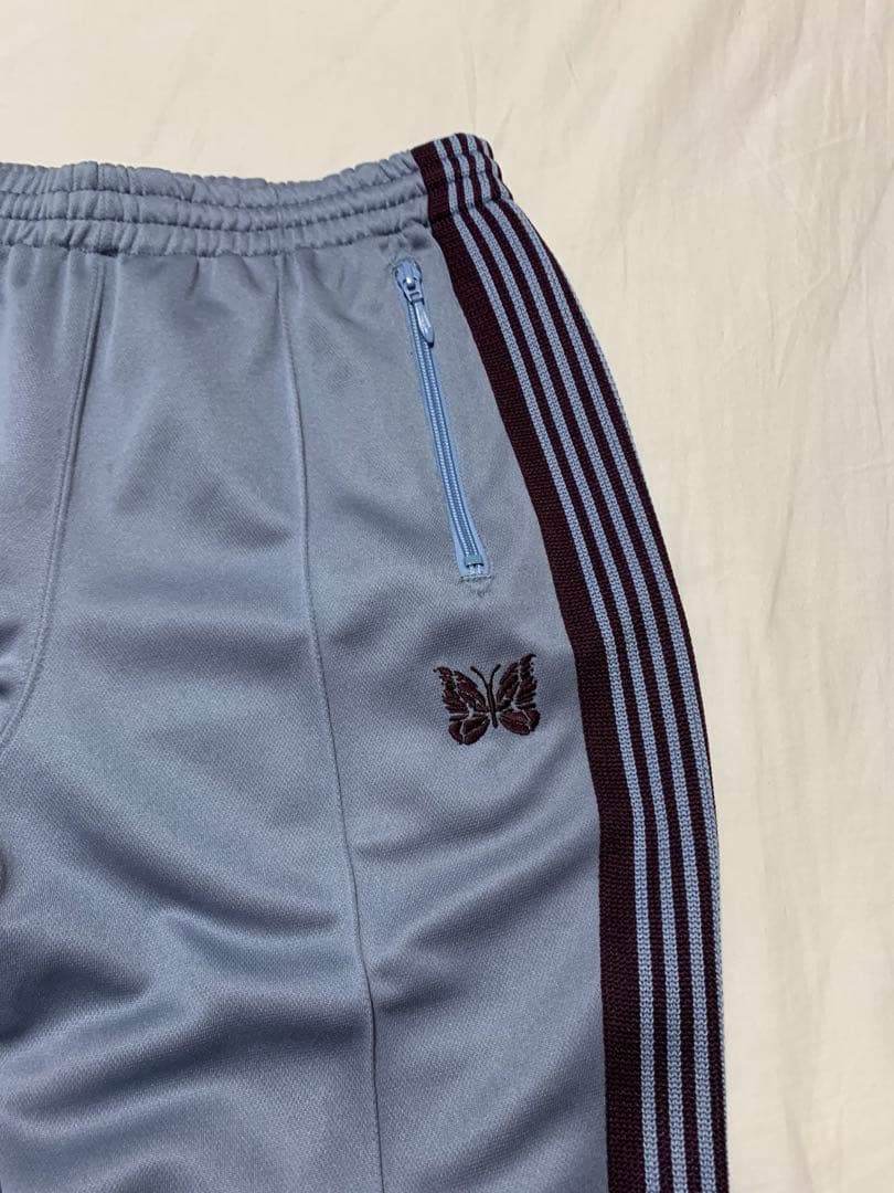 正規品 22ss Needlesトラックフレアパンツ ジャージ サックスブルー