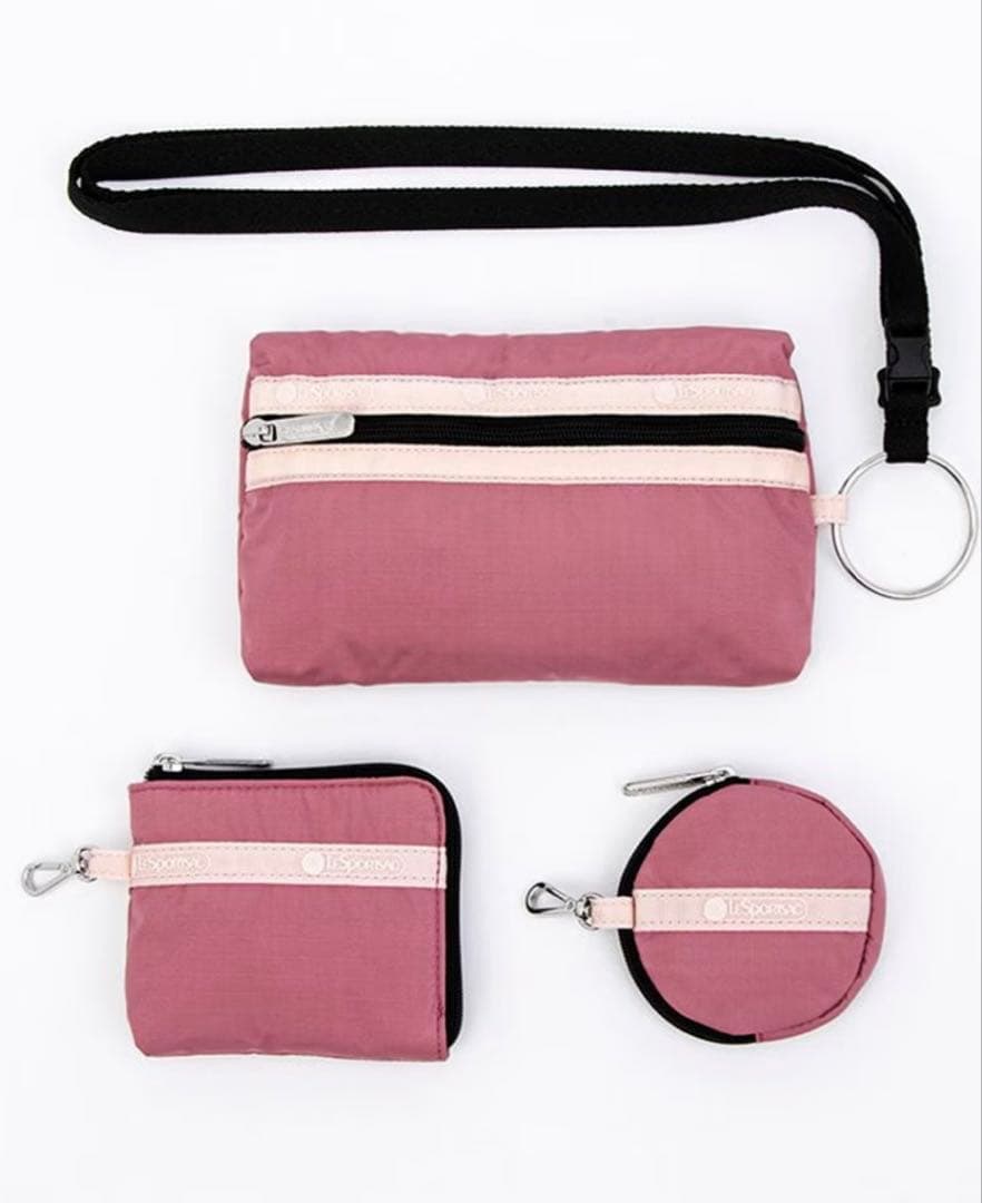 MULTI POUCH WRISTLET/モーヴ/ピーチブラッシュ