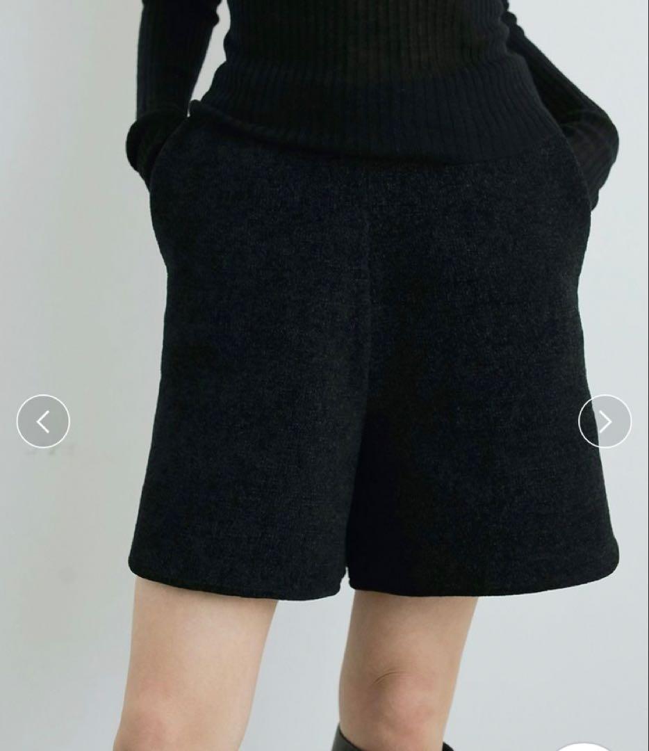 anuke アンヌーク　Knit Short Pants ブラック　38