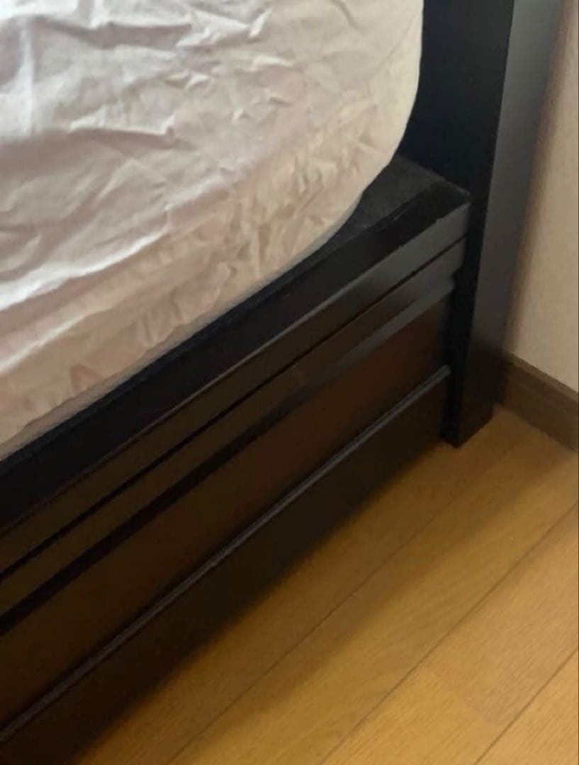 Simmons セミダブルベッド 収納付き・マットレス美品【直接引き取り可】