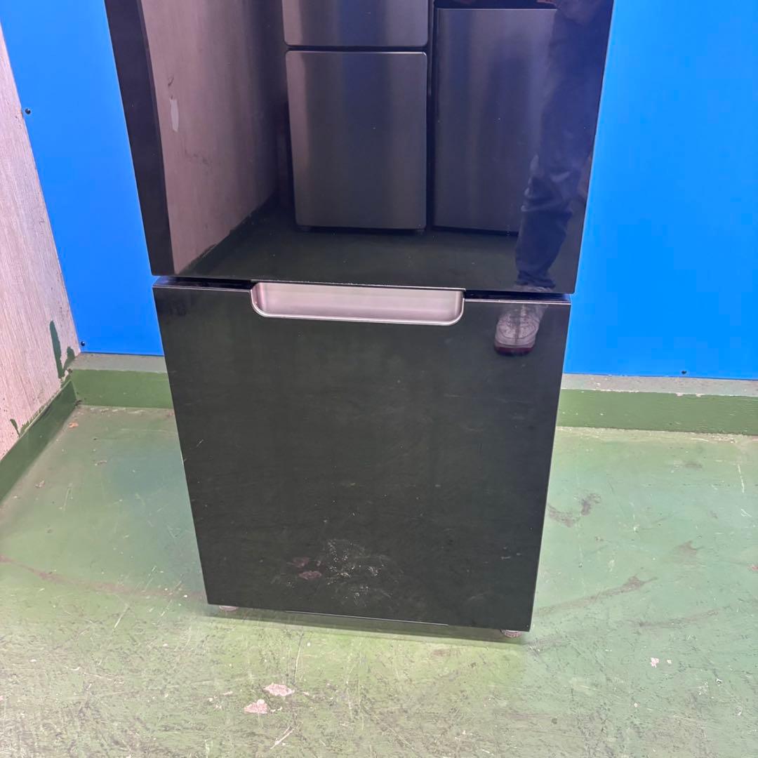 665 SHARP 付け替えどっちもドア　冷蔵庫　ガラスパネル　小型　一人暮らし