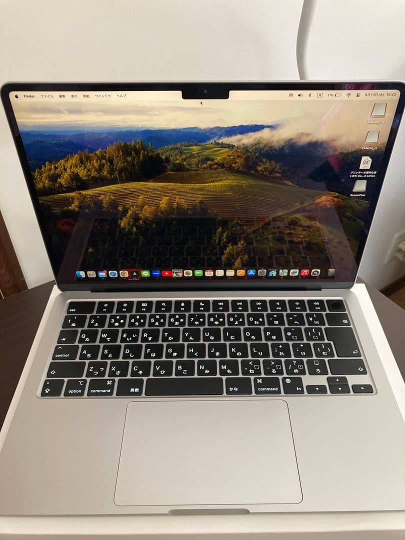 MacBook Air M2 13インチ メモリ8GB 256GB