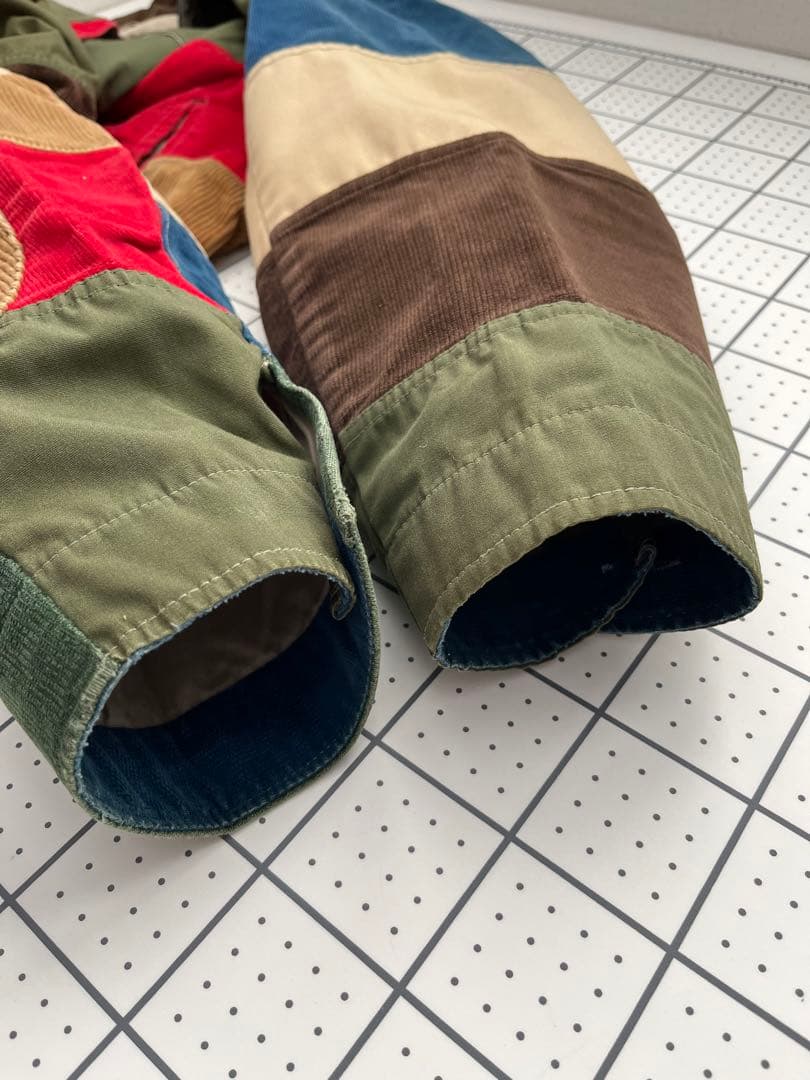 60s70s レインボーレイクジャケット ビンテージ ハンティング パッチワーク