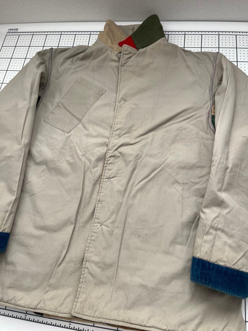 60s70s レインボーレイクジャケット ビンテージ ハンティング パッチワーク