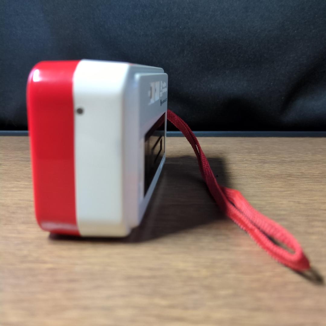 ハローキティ【レア美品】トイカメラ/ 赤と白/ 専用ソフトケース&ストラップ付き