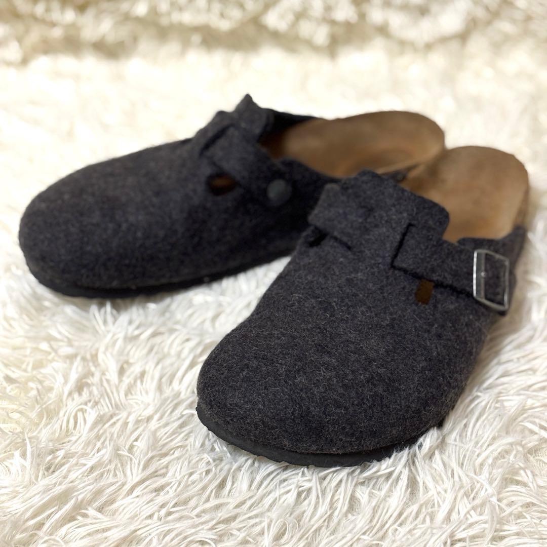 【美品】BIRKENSTOCK ビルケンシュトック　ボストン　ウールフェルト
