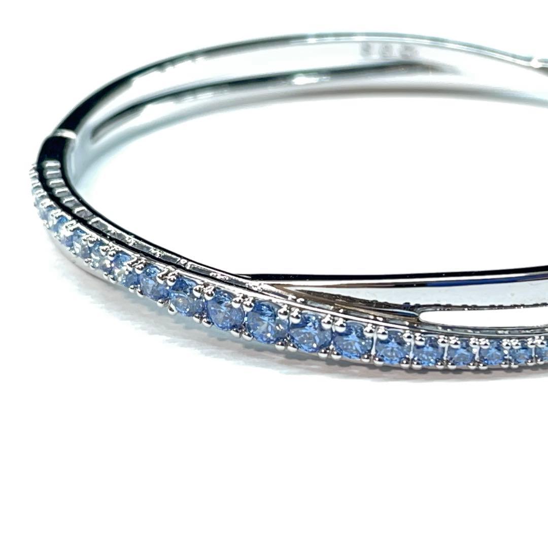 4024 スワロフスキー クリスタルバングル ダブル サイズS ストーン