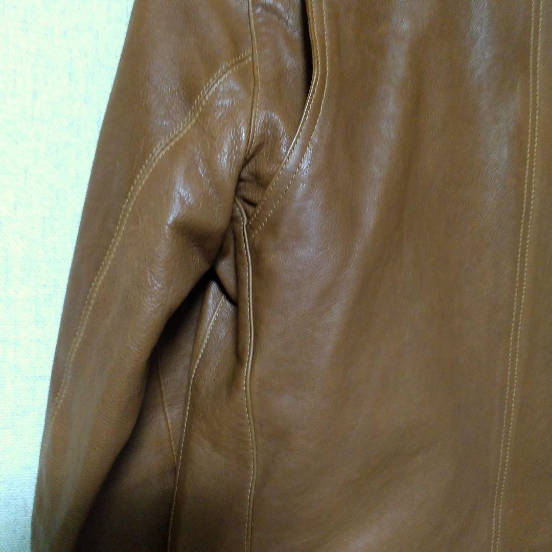 ★本日限定お値引き★COACH ブラウン シングルライダースジャケット