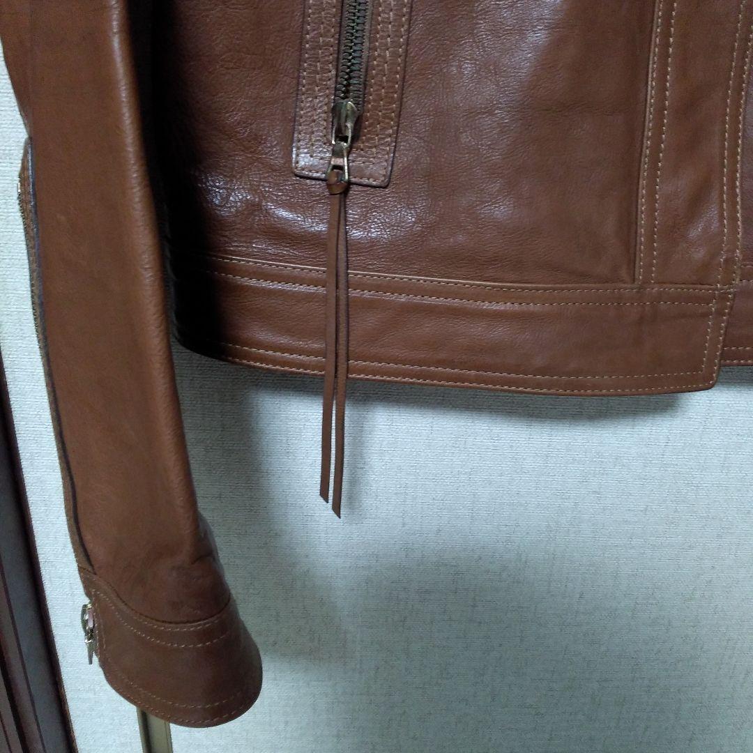 ★本日限定お値引き★COACH ブラウン シングルライダースジャケット