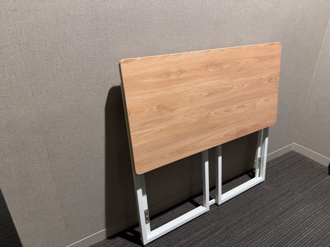 木製折りたたみデスク パソコンデスク 多機能 80x40cm