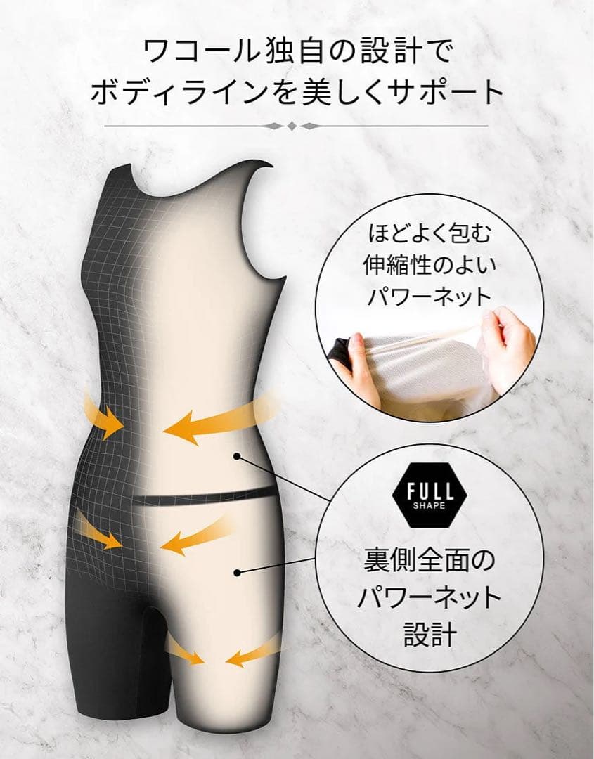 ワコールスイムウェア　セパレート水着 3分丈　SWS7321 15L